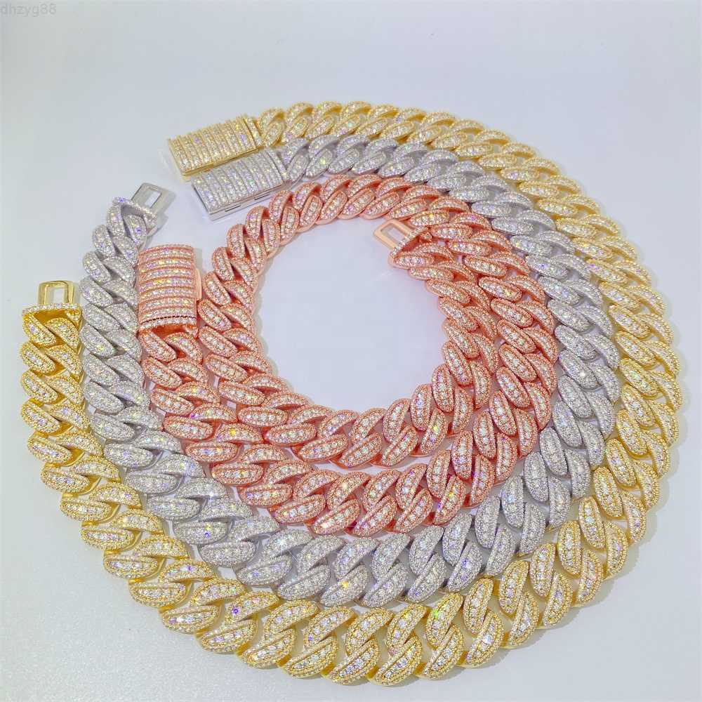 Fine Moissanite Jewelry Hip Hop Miami 20mm 925 Sterling Silver Iced Out Plated Heavy Cuban Link Chain
Fine Moissanite Jewelry Hip Hop Miami 20mm 925 Sterling Silver Iced Out Plated Heavy Cuban Link Chain