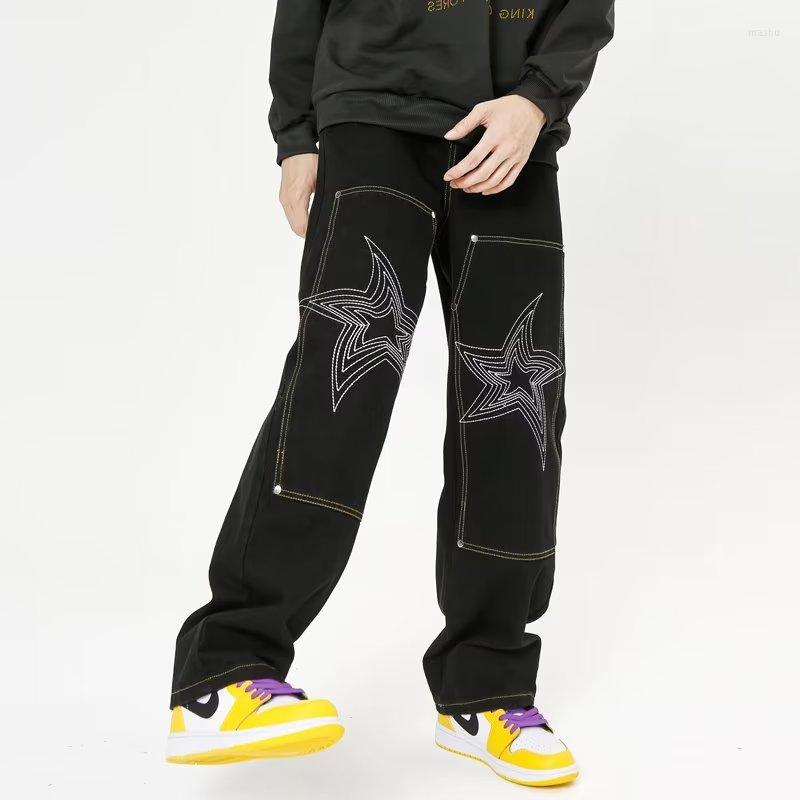 Men' Jeans 2023 Fashion Star Embroidery Black Baggy Men Pants Y2K Clothes Straight Loose Hip Hop Denim Trousers Pantalones Hombre
Men' Jeans 2023 Fashion Star Embroidery Black Baggy Men Pants Y2K Clothes Straight Loose Hip Hop Denim Trousers Pantalones Hombre