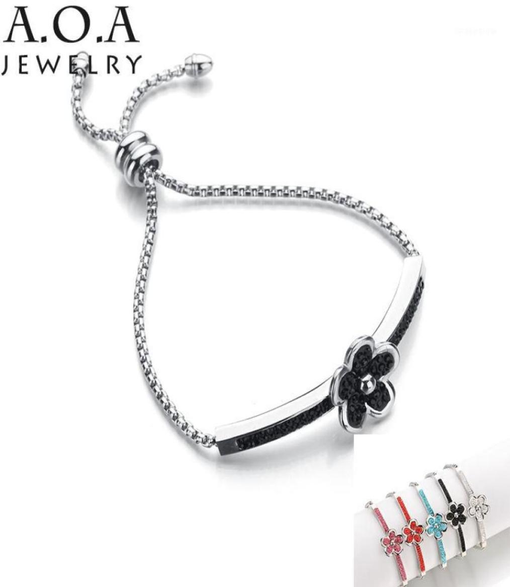 Bangle 2021 Novelty Crystal Flower Bar Bracelets Stainless Steel 5 Colors CZ Stone Adjustable Bracelet For Women Gift13399700
Bangle 2021 Novelty Crystal Flower Bar Bracelets Stainless Steel 5 Colors CZ Stone Adjustable Bracelet For Women Gift13399700