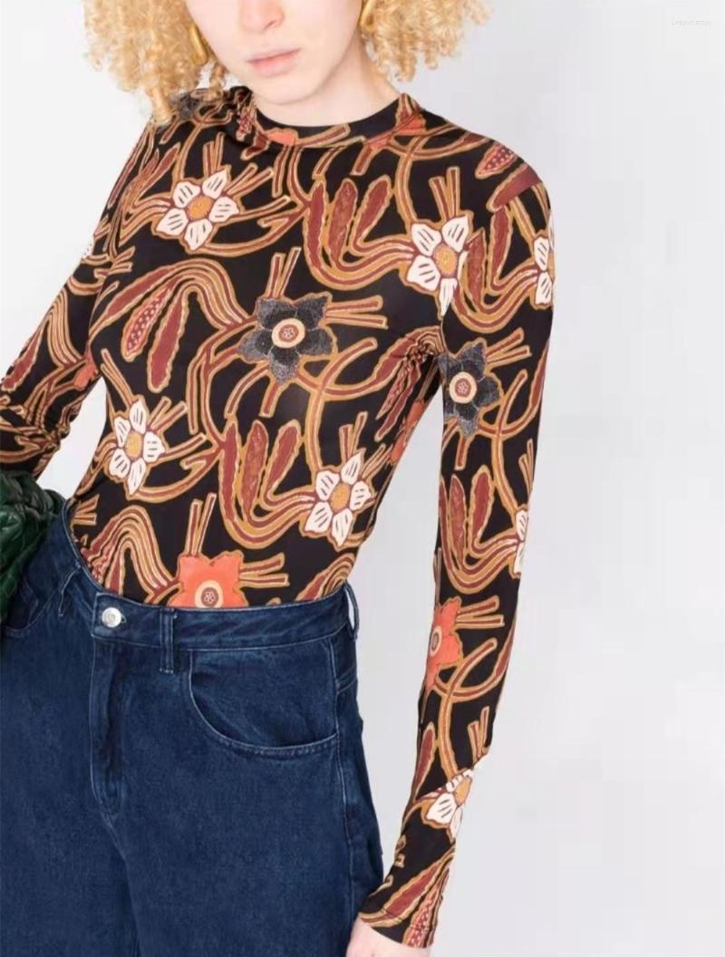 Women's T Shirts Retro Print Women's Slim Tops 2023 Long Sleeve Round Neck High Elastic Lady Bottoming Shirt, Beige
Women's T Shirts Retro Print Women's Slim Tops 2023 Long Sleeve Round Neck High Elastic Lady Bottoming Shirt, Beige