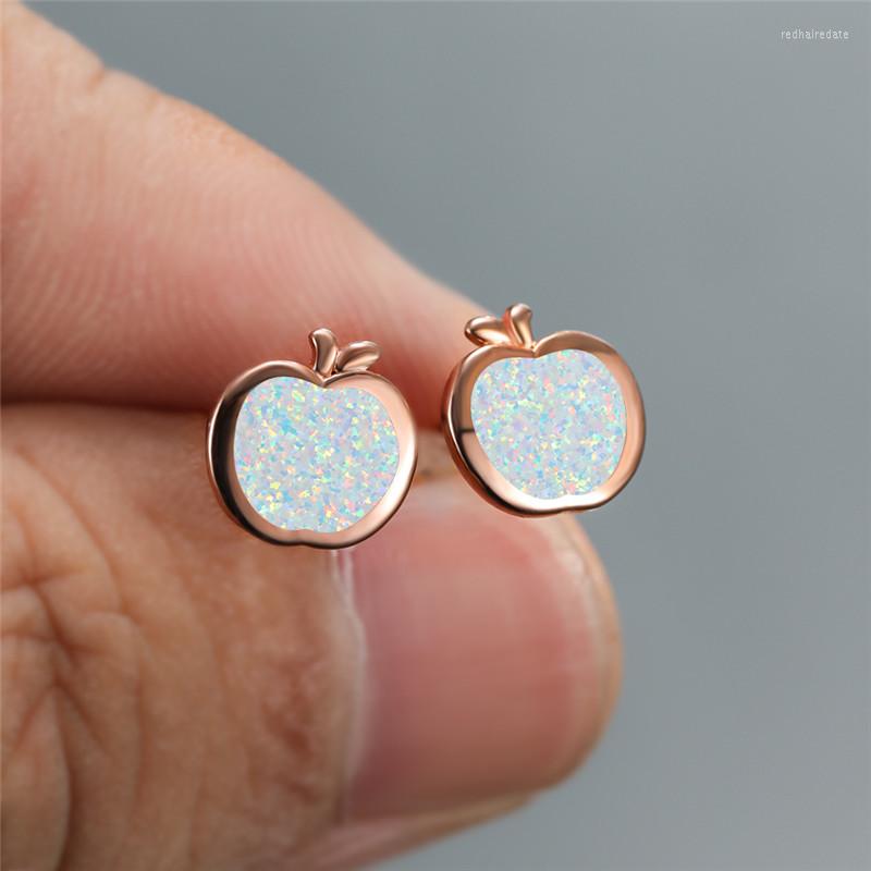 Stud Earrings Vintage Rose Gold Silver Color Wedding Cute Fruit Small Apple Simple Female Round Opal For Women
Stud Earrings Vintage Rose Gold Silver Color Wedding Cute Fruit Small Apple Simple Female Round Opal For Women