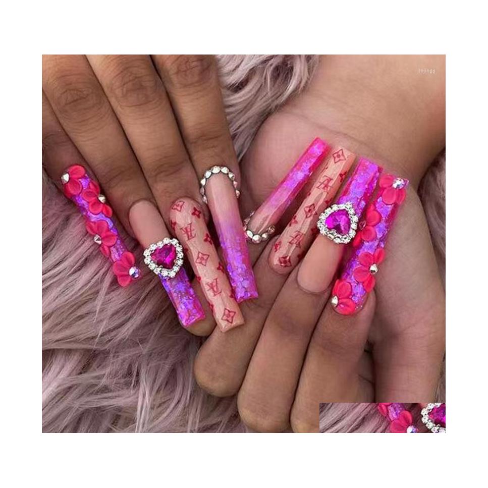 False Nails Z422 Luxury Heart Rhinestone Press On With Charms Extra Long Coffin Fake Designs Wholesale Bk Drop Delivery Health Beaut Dhbc4
False Nails Z422 Luxury Heart Rhinestone Press On With Charms Extra Long Coffin Fake Designs Wholesale Bk Drop Delivery Health Beaut Dhbc4