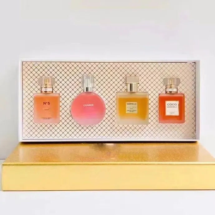 

parfum designer perfume men cologne perfumes fragrances for women 4Pcs Set Incense Scent Fragrance unisex 4/25ML chance no.5 pairs co/co per