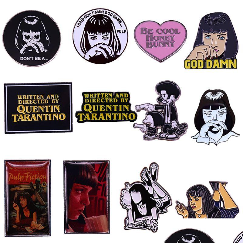 Cartoon Accessories Pp Fiction Enamel Pin God Damn Be Cool Honey Bunny Mia Wallace Brooch Quentin Tarantino Classic Movie Jewelry Dr Dhrmc, As show
Cartoon Accessories Pp Fiction Enamel Pin God Damn Be Cool Honey Bunny Mia Wallace Brooch Quentin Tarantino Classic Movie Jewelry Dr Dhrmc, As show