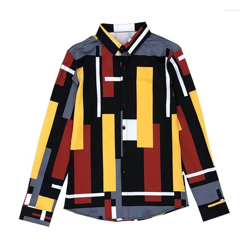 Men's Casual Shirts Men Shirt Long Sleeve Spring And Autumn Color Matching Slim Korean Fashion Handsome Contrast Jacket Men's Clothing, Orange
Men's Casual Shirts Men Shirt Long Sleeve Spring And Autumn Color Matching Slim Korean Fashion Handsome Contrast Jacket Men's Clothing, Orange