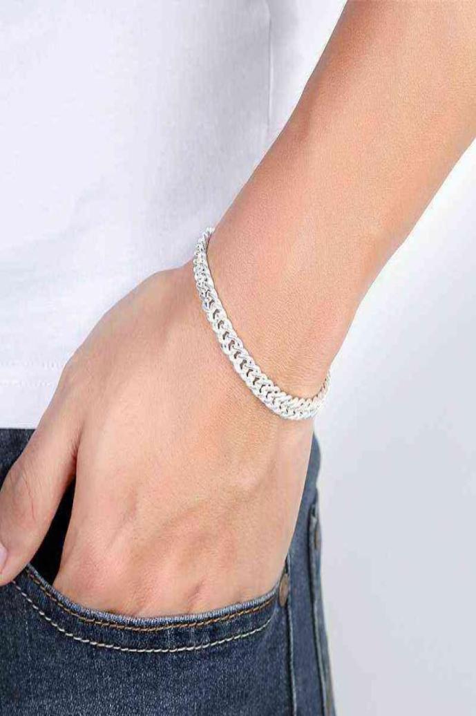 Classic 925 Sterling Silver Bracelet 6mm20cm Horsewhip Chain for Men039s Jewelry Gifts6959974
Classic 925 Sterling Silver Bracelet 6mm20cm Horsewhip Chain for Men039s Jewelry Gifts6959974
