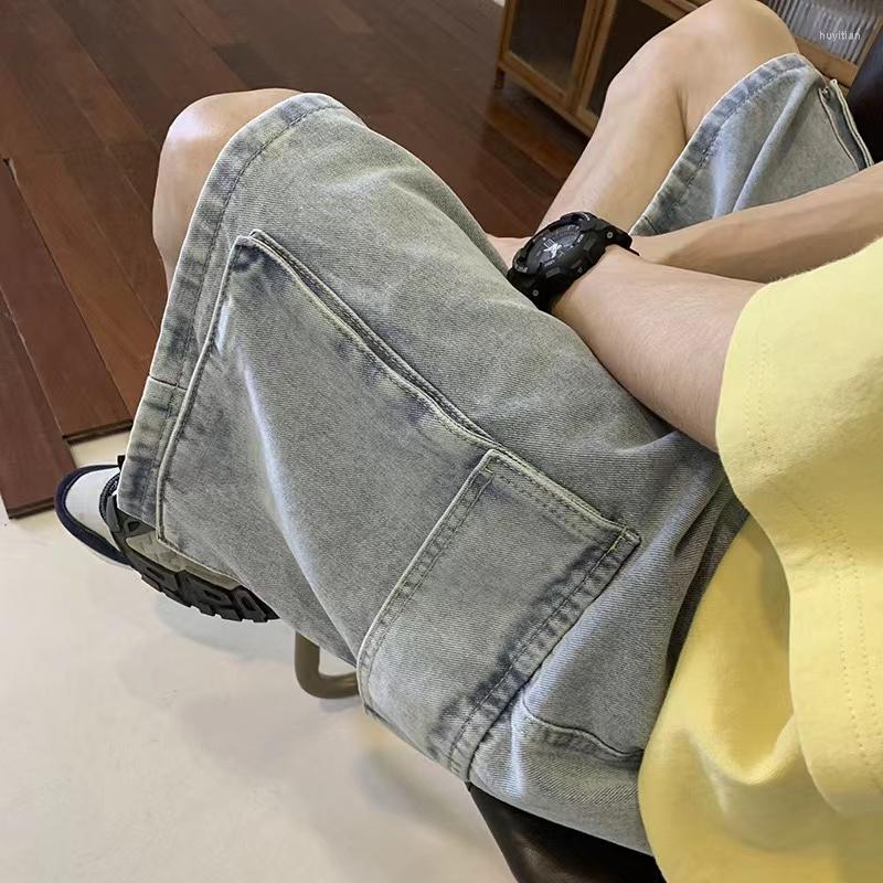 Men's Jeans Y2K Men's Streetwear Breeches Vintage Korean Elements Pocket Denim Hip Hop Cargo Shorts Jean Clothes, Black
Men's Jeans Y2K Men's Streetwear Breeches Vintage Korean Elements Pocket Denim Hip Hop Cargo Shorts Jean Clothes, Black