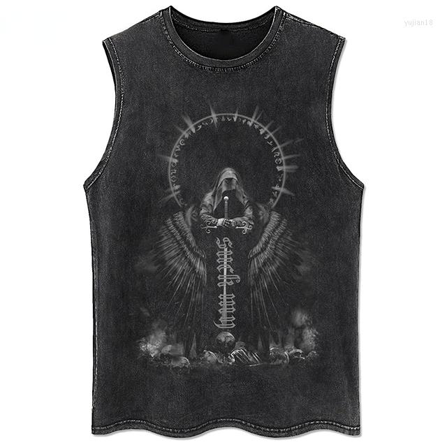 Men's T Shirts Washed Sleeveless Tshirts Men Women Hip Hop Y2K Summer Clothes Gothic Vintage Vests Streetwear Harajuku Cotton Tank Tops, Fg black9
Men's T Shirts Washed Sleeveless Tshirts Men Women Hip Hop Y2K Summer Clothes Gothic Vintage Vests Streetwear Harajuku Cotton Tank Tops, Fg black9