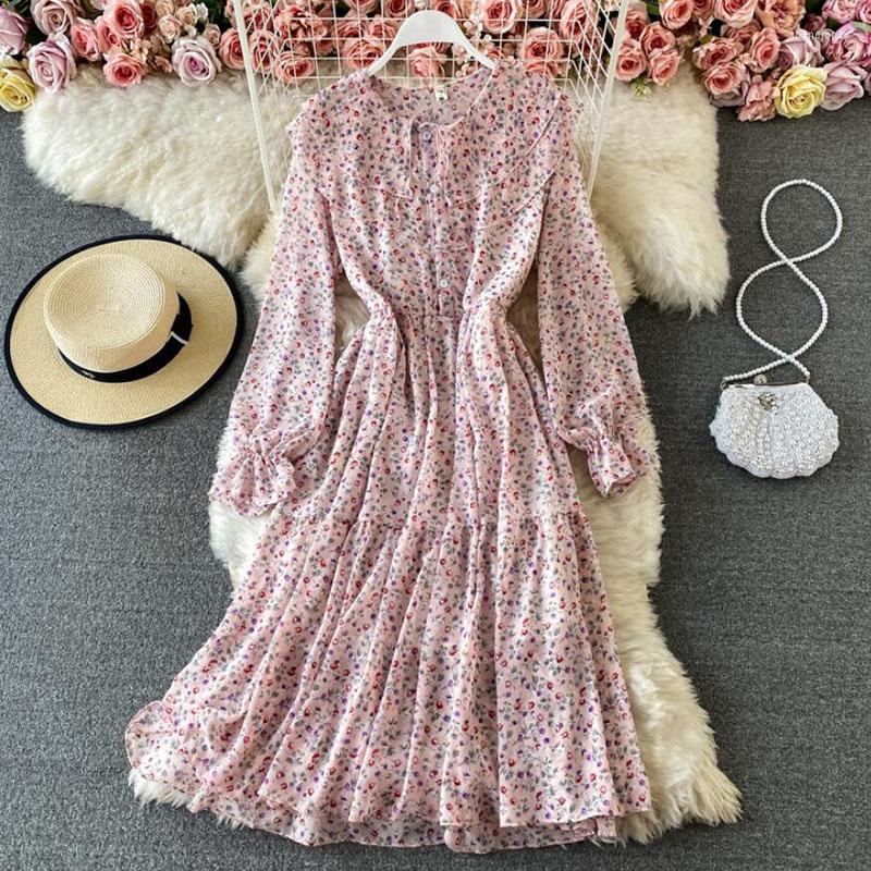 Casual Dresses Spring Dress Elegant O-Neck Chiffon Floral Long Sleeve Boho Beach Women Clothes 2023 Vintage Vestidos, Floral 2
Casual Dresses Spring Dress Elegant O-Neck Chiffon Floral Long Sleeve Boho Beach Women Clothes 2023 Vintage Vestidos, Floral 2