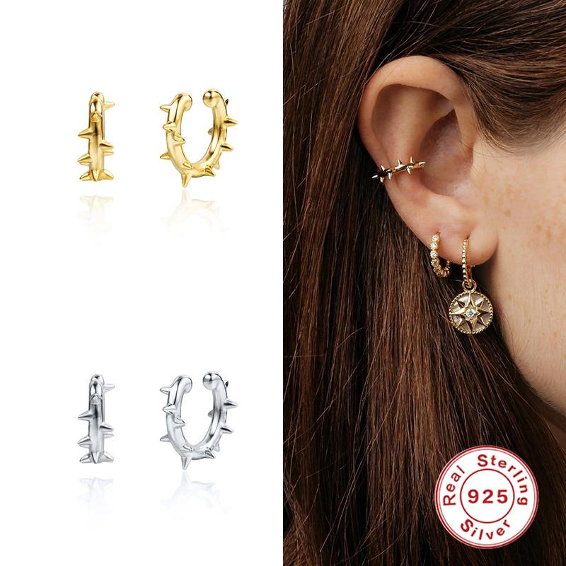Hoop Earrings Aide 925 Sterling Silver Punk Rivet Small For Women 18K Gold Plated Circle Loop Anti Allergy Fine Jewelry & Huggie
Hoop Earrings Aide 925 Sterling Silver Punk Rivet Small For Women 18K Gold Plated Circle Loop Anti Allergy Fine Jewelry & Huggie