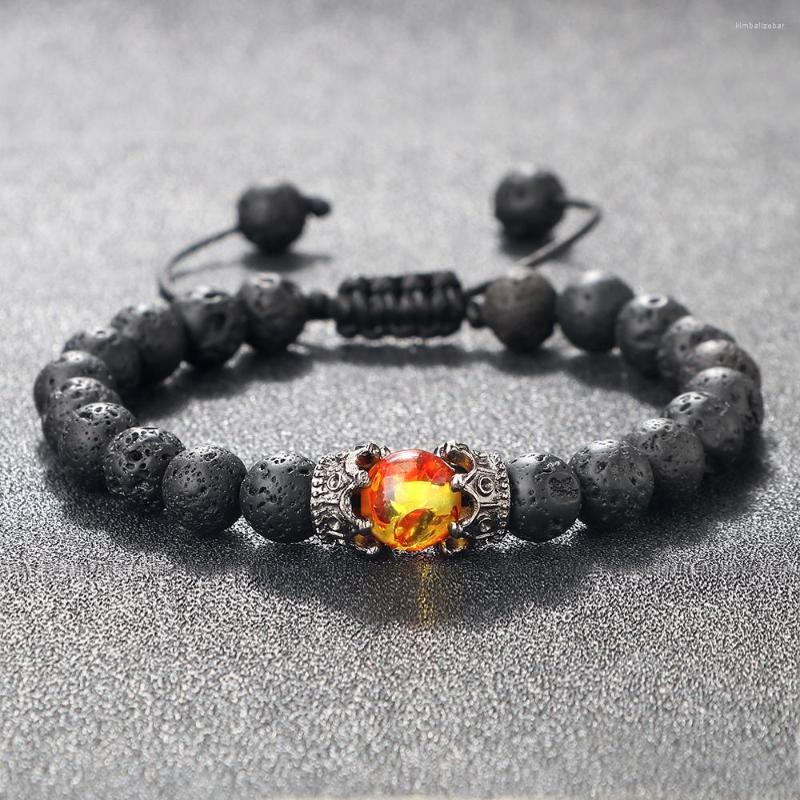 Strand Charm Crown Black Lava Bracelets Men Nature Energy Stone Beads Trendy Bracelet Tiger Eye Synthesize Iamber Vintage Jewelry
Strand Charm Crown Black Lava Bracelets Men Nature Energy Stone Beads Trendy Bracelet Tiger Eye Synthesize Iamber Vintage Jewelry