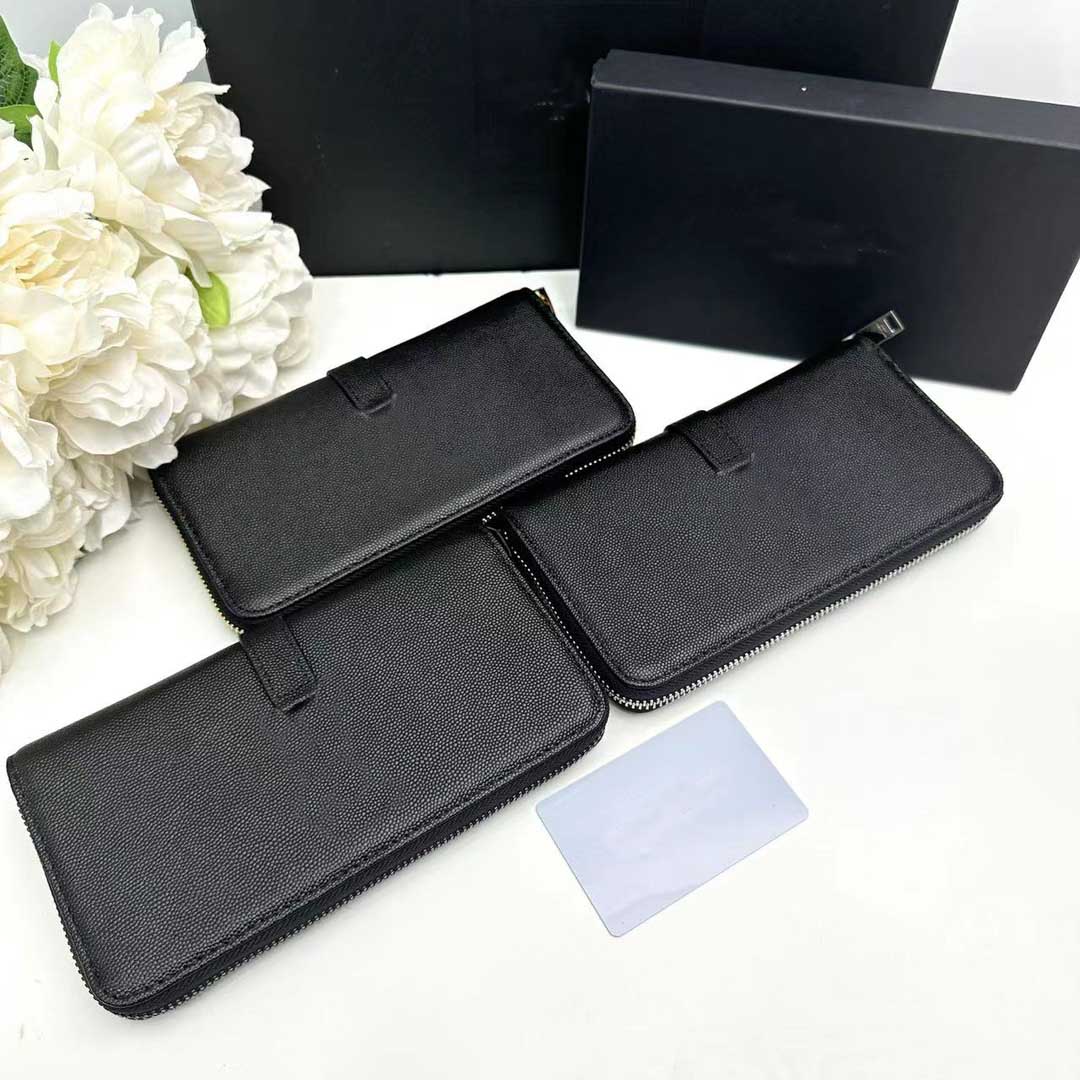 High-quality buckle Women's long purse exquisite black Gold purse holding bag multi-card wallet holder Superior sense credit card holder purse with box 06688 19x9cm, Customize
High-quality buckle Women's long purse exquisite black Gold purse holding bag multi-card wallet holder Superior sense credit card holder purse with box 06688 19x9cm, Customize