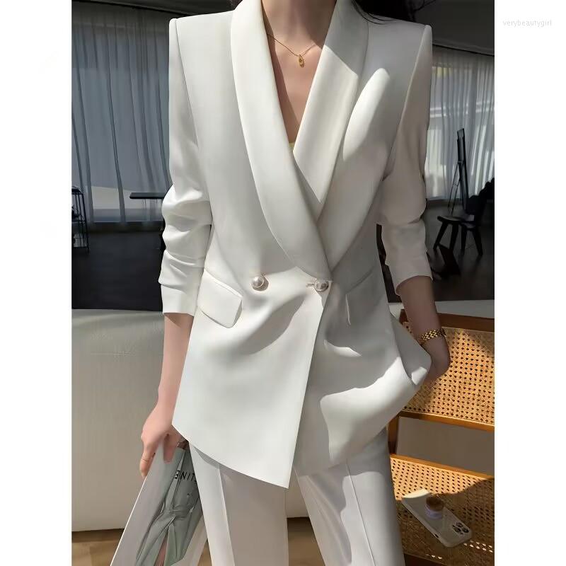 Women' Two Piece Pants Women Pieces Sets 2023 Spring Long Sleeve Blazer Coat Tops And Flare Trousers Office Lady 2 Suits, White
Women' Two Piece Pants Women Pieces Sets 2023 Spring Long Sleeve Blazer Coat Tops And Flare Trousers Office Lady 2 Suits, White