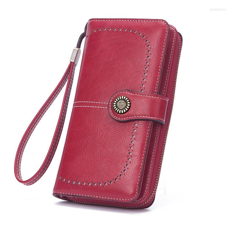 Wallets Long Purse Women 2023 Retro Oil Wax Hollowed Out Wallet Korean Version Large Capacity Mobile Phone Bag, Black
Wallets Long Purse Women 2023 Retro Oil Wax Hollowed Out Wallet Korean Version Large Capacity Mobile Phone Bag, Black