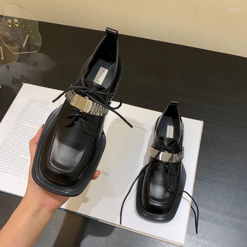 Dress Shoes 2023 British Style Women Black Leather Thick Bottom Girl Lolita Casual Comfortable Lace Up Platform, Multi
Dress Shoes 2023 British Style Women Black Leather Thick Bottom Girl Lolita Casual Comfortable Lace Up Platform, Multi