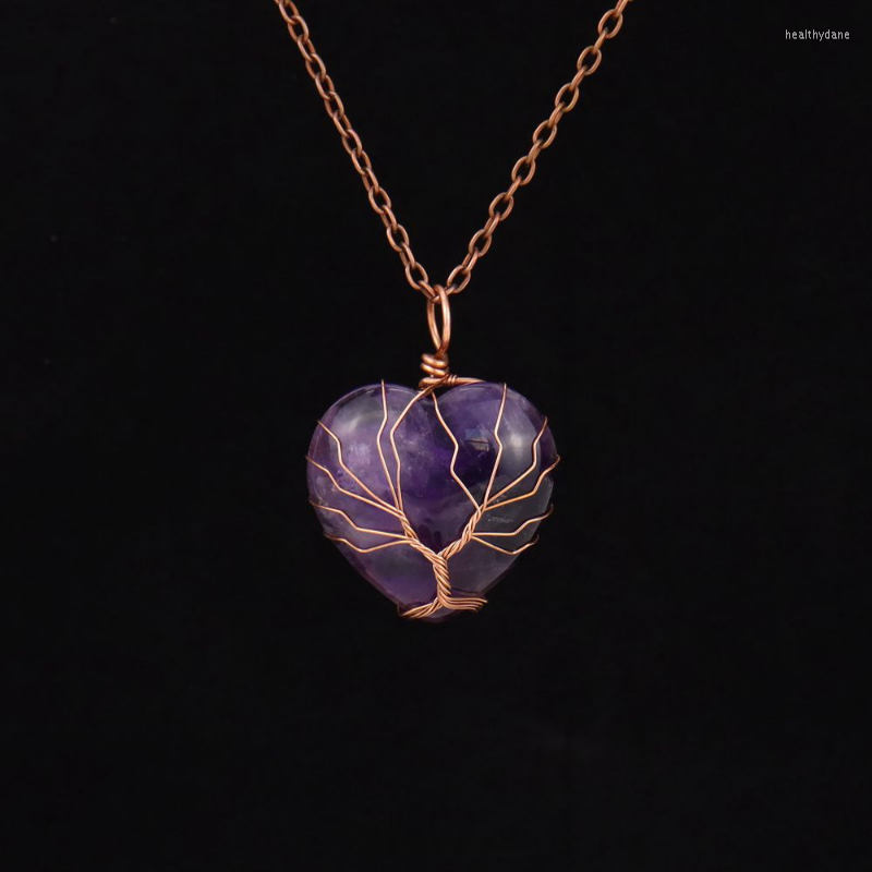 Chains Fashion Natural Heart-shaped Stone Pendant Necklace For Women Colorful Crystal Healing
Chains Fashion Natural Heart-shaped Stone Pendant Necklace For Women Colorful Crystal Healing