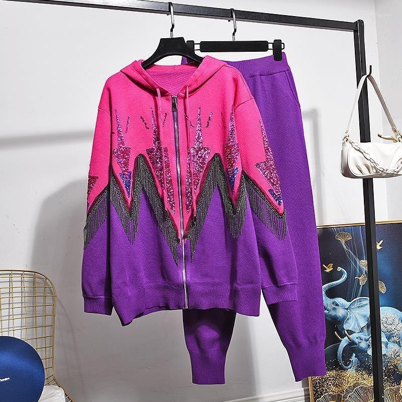 Women' Two Piece Pants Women Fall Set Tassel Sequin Stitch Tracksuit Hooded Fashion Winter Outfits Luxury Jacket Suit Color Block Top, Blue
Women' Two Piece Pants Women Fall Set Tassel Sequin Stitch Tracksuit Hooded Fashion Winter Outfits Luxury Jacket Suit Color Block Top, Blue