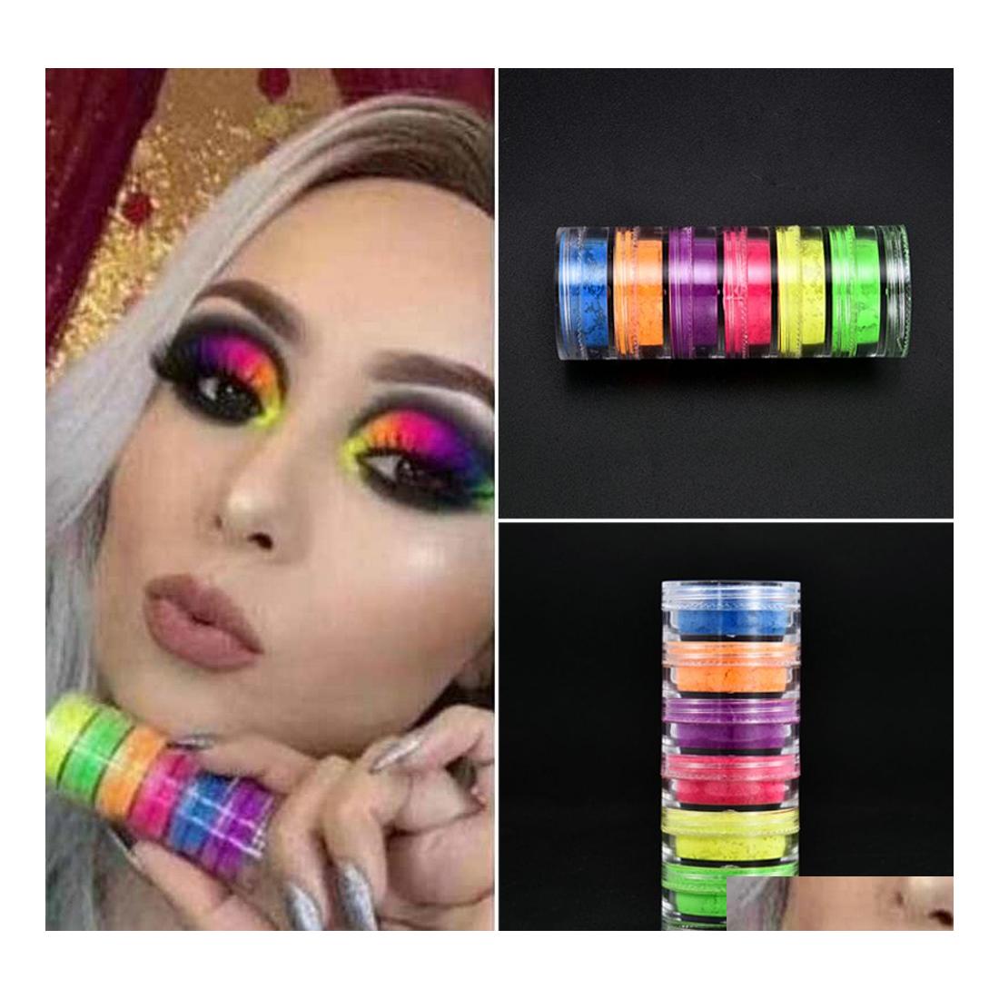 Eye Shadow Est Neon Makeup Eyeshadow 6Colors In 1 Set Powder Beauty Cosmetics Drop Delivery Health Eyes Dhn2H, Randomly sended color
Eye Shadow Est Neon Makeup Eyeshadow 6Colors In 1 Set Powder Beauty Cosmetics Drop Delivery Health Eyes Dhn2H, Randomly sended color