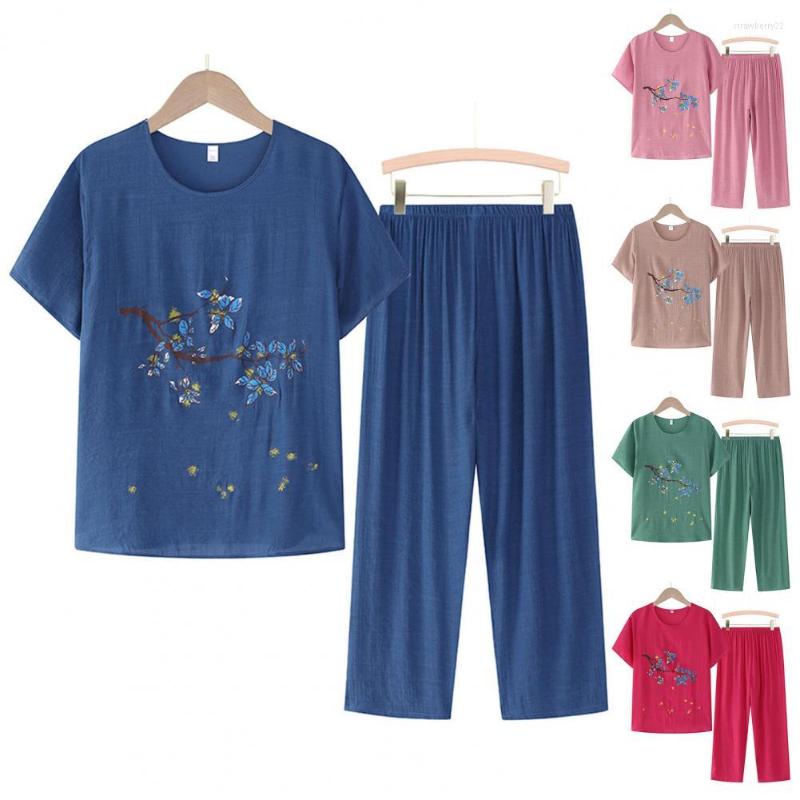 Women's Two Piece Pants 1 Set Trendy Lady Casual Outfit Breathable Women Top Short Sleeve Summer Shirt Trousers Dressing, Blue
Women's Two Piece Pants 1 Set Trendy Lady Casual Outfit Breathable Women Top Short Sleeve Summer Shirt Trousers Dressing, Blue
