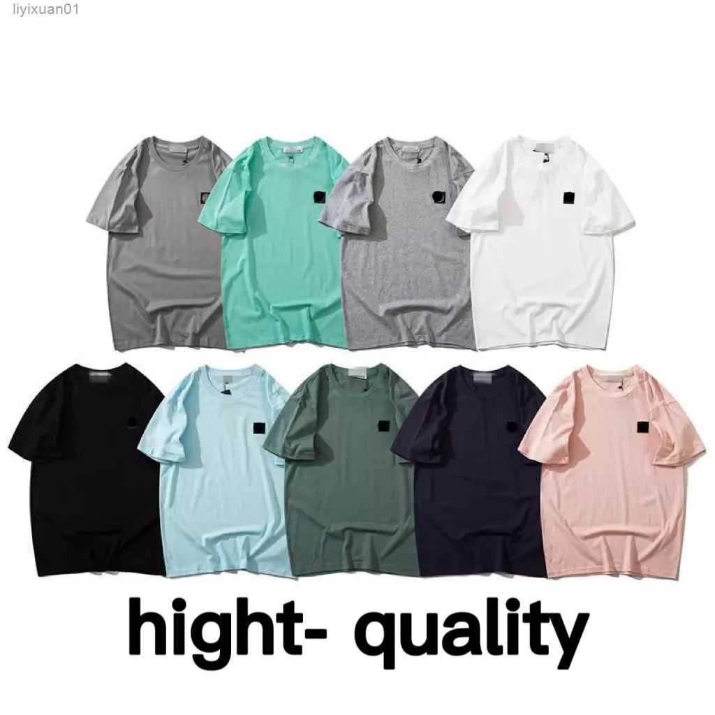 

Designer Brand Topstoney Men's Shirs Versized Shir Women Fashion Coon Summer Sones and Shor Sleeve Tide Sone Men Mulicolor Top Asian Size VIX6