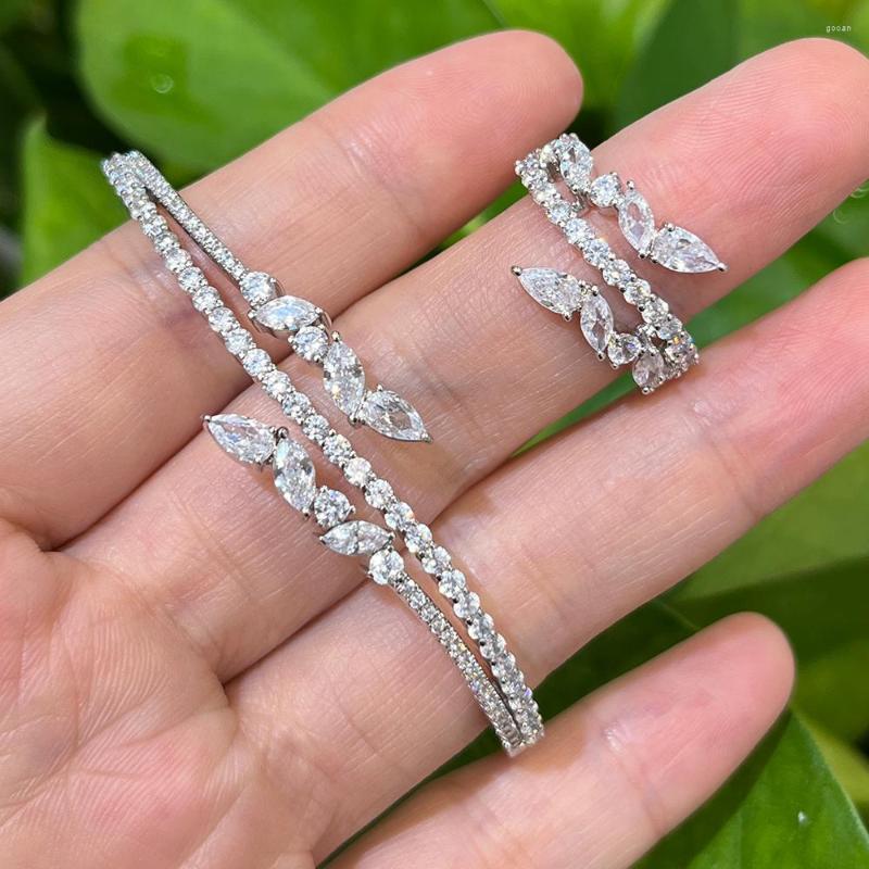 Necklace Earrings Set 018581 Fashionable Bangle For Women Cubic Zirconia Jewelry Cuff Ring Dubai Wedding Party Engagement Hand Accessories, Picture shown 
Necklace Earrings Set 018581 Fashionable Bangle For Women Cubic Zirconia Jewelry Cuff Ring Dubai Wedding Party Engagement Hand Accessories, Picture shown