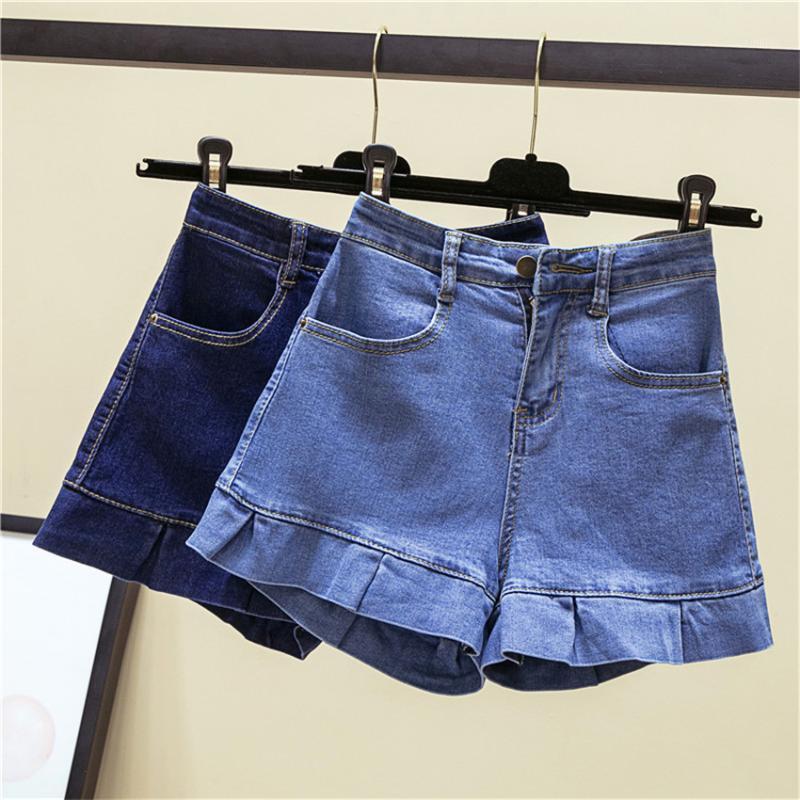 Women's Jeans 2023 Fashion Summer Skinny Shorts Casual Student Blue High Waist Women Ruffle Denim Girl Short Pants 737
Women's Jeans 2023 Fashion Summer Skinny Shorts Casual Student Blue High Waist Women Ruffle Denim Girl Short Pants 737