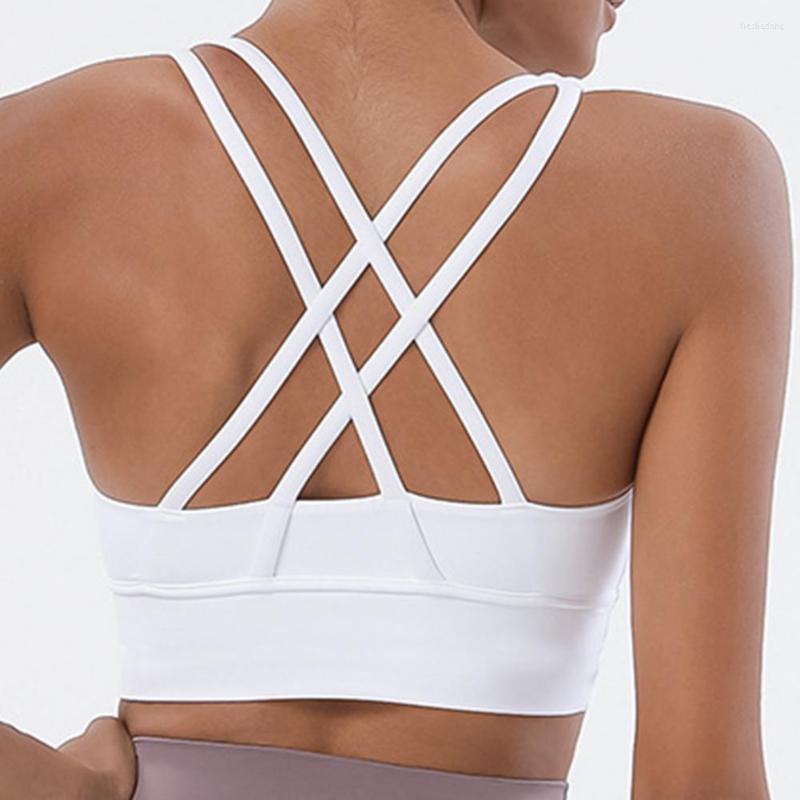 Bras Seamless Sports Bra Cross Shoulder Straps Padded Proof Round Up Corset Sportswear Women, Black
Bras Seamless Sports Bra Cross Shoulder Straps Padded Proof Round Up Corset Sportswear Women, Black