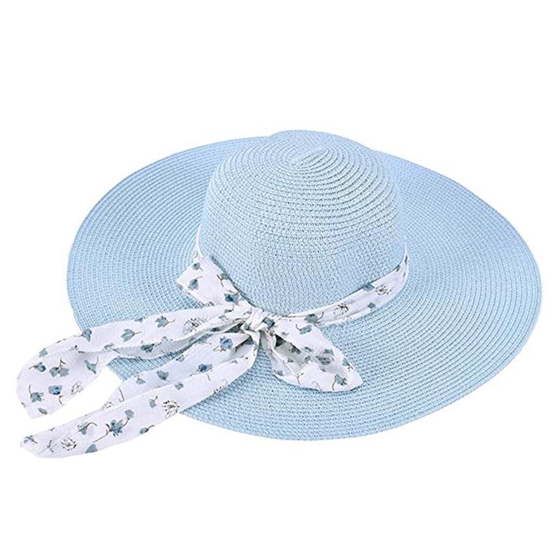 Wide Brim Hats Ladies Straw Hat Summer Travel Sunscreen Sun Beach Folding Blue Top Female British Imitation Ultraviolet, 01
Wide Brim Hats Ladies Straw Hat Summer Travel Sunscreen Sun Beach Folding Blue Top Female British Imitation Ultraviolet, 01