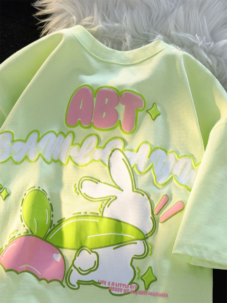 Women's TShirt Deeptown Kawaii Rabbit Print T Shirt Harajuku Sweet Gir Tops Female Graphic Cotton Casual Kpop Tshirt Cute Tees Summer 230512, White
Women's TShirt Deeptown Kawaii Rabbit Print T Shirt Harajuku Sweet Gir Tops Female Graphic Cotton Casual Kpop Tshirt Cute Tees Summer 230512, White