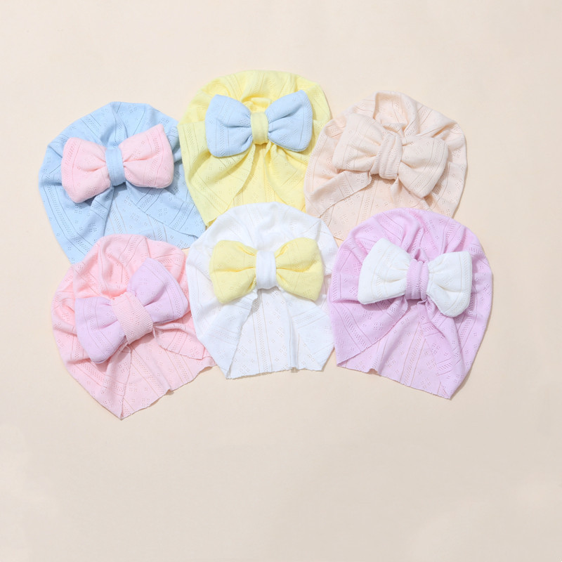 M591 Spring Summer Infant Baby Bowknot Breathable Cotton Hat Kids Girls Turban Caps Solid Color Sweet Babies Hats, Pink
M591 Spring Summer Infant Baby Bowknot Breathable Cotton Hat Kids Girls Turban Caps Solid Color Sweet Babies Hats, Pink