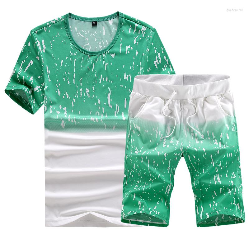 Men's T Shirts Men Short Sleeve Leisure T-shirt Suit Set High Quality Fashion Gradient Print Round Collar Cotton Summer Large Size, Navy blue
Men's T Shirts Men Short Sleeve Leisure T-shirt Suit Set High Quality Fashion Gradient Print Round Collar Cotton Summer Large Size, Navy blue