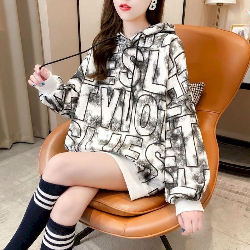 Women's Hoodies & Sweatshirts Casual Fashion Women 2023 Plus Velvet Autumn Winter Long-sleeved Hoodie Korean Large Size Loose Super Fire Jac, White
Women's Hoodies & Sweatshirts Casual Fashion Women 2023 Plus Velvet Autumn Winter Long-sleeved Hoodie Korean Large Size Loose Super Fire Jac, White