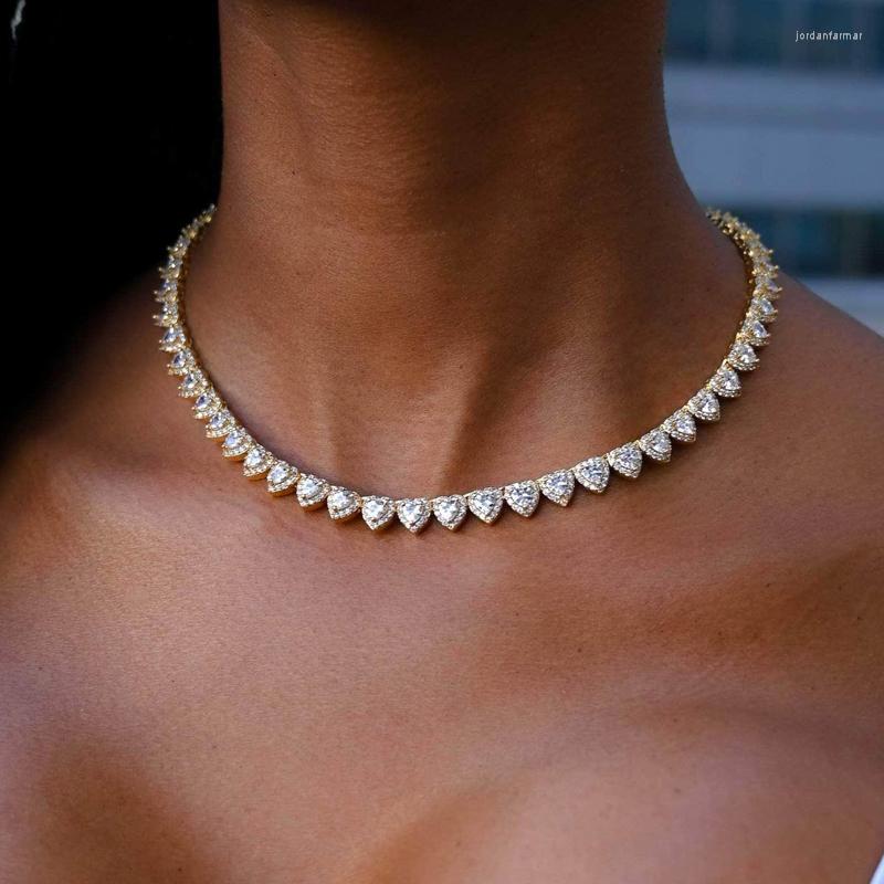 Chains Iced Out Heart Tennis Chain 7mm Prong Micro Pave Love Link Necklace For Men Women Charm Bling Cz Wedding Jewelry
Chains Iced Out Heart Tennis Chain 7mm Prong Micro Pave Love Link Necklace For Men Women Charm Bling Cz Wedding Jewelry