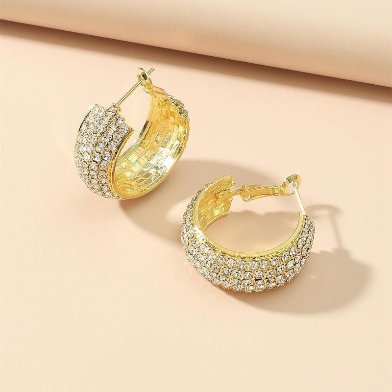 Hoop Earrings Skysuk Stylish Romantic Piercing For Women Temperament Shiny Rhinestone Round Earring Bride Wedding Jewelry Gift
Hoop Earrings Skysuk Stylish Romantic Piercing For Women Temperament Shiny Rhinestone Round Earring Bride Wedding Jewelry Gift
