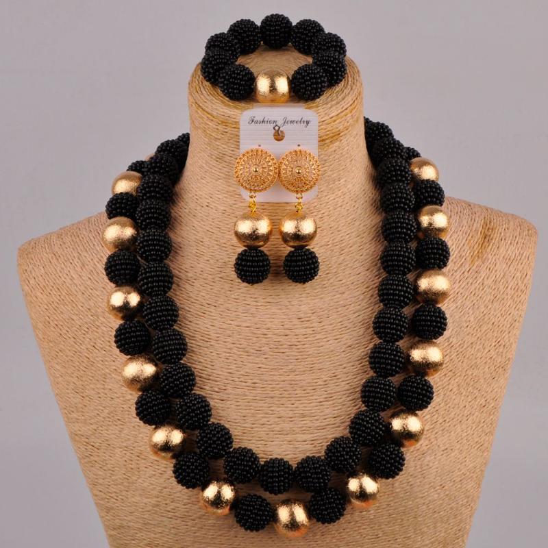Necklace Earrings Set & 24inches Black African Jewelry Simulated Pearl Nigerian Wedding Costume Sets FZZ75Earrings EarringsEarrings, Picture shown
Necklace Earrings Set & 24inches Black African Jewelry Simulated Pearl Nigerian Wedding Costume Sets FZZ75Earrings EarringsEarrings, Picture shown