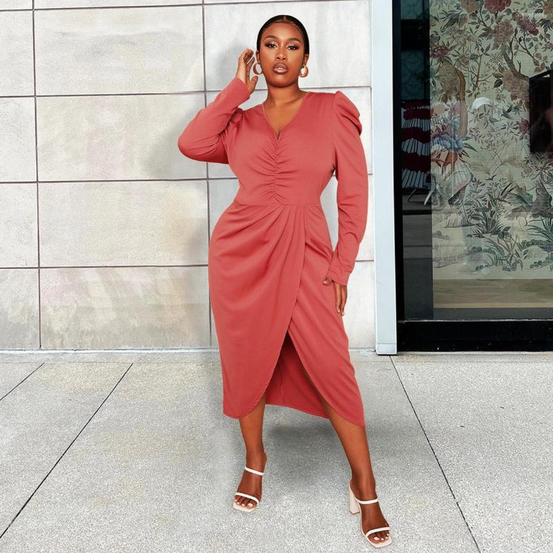 Plus Size Dresses Women's Dress Large V-neck Irregular Pleated Skirt Long-sleeved Plain Split Casual Female Clothes, Black
Plus Size Dresses Women's Dress Large V-neck Irregular Pleated Skirt Long-sleeved Plain Split Casual Female Clothes, Black