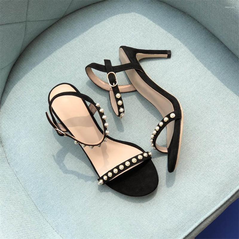 Sandals 2023 Summer Fashion Round Toe Women Shoes Sexy Pearl Ornament High Heels Buckle Strap Genuine Leather Chaussure Femme, Picture shown
Sandals 2023 Summer Fashion Round Toe Women Shoes Sexy Pearl Ornament High Heels Buckle Strap Genuine Leather Chaussure Femme, Picture shown