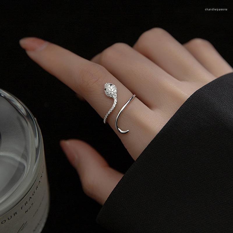 Cluster Rings Genuine 925 Sterling Silver Fashion Cute Animal Snake CZ Opening Ring For Women Wedding Party Fine Jewelry DA2455
Cluster Rings Genuine 925 Sterling Silver Fashion Cute Animal Snake CZ Opening Ring For Women Wedding Party Fine Jewelry DA2455