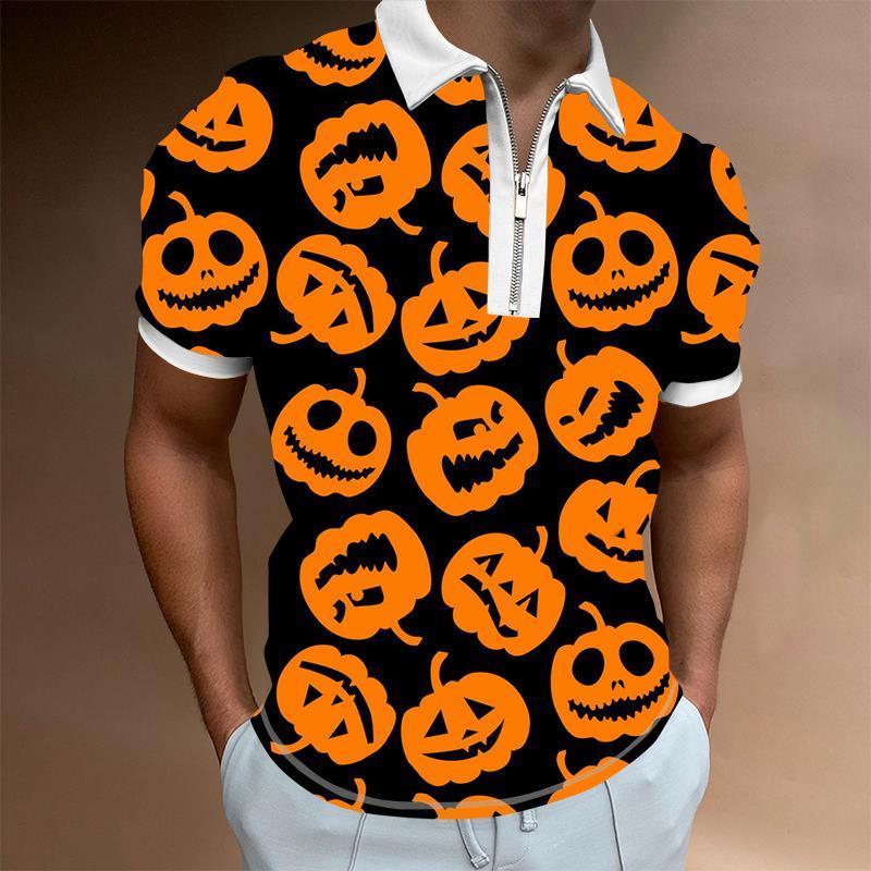 Men's Polos Halloween Style Printed Summer Zipper Collar Polo Shirts Casual Short Sleeve Oversized Pullover Fashion Tops Men Clothing 230512, Ktz2d232912u
Men's Polos Halloween Style Printed Summer Zipper Collar Polo Shirts Casual Short Sleeve Oversized Pullover Fashion Tops Men Clothing 230512, Ktz2d232912u