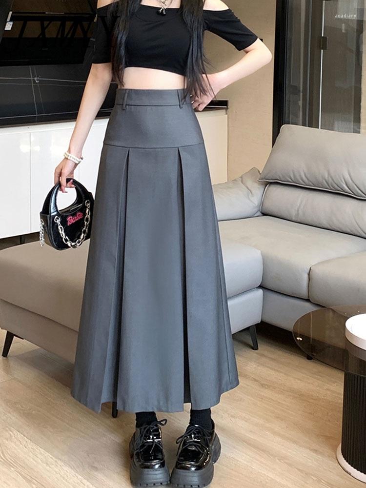 Skirts JXMYY Gray High Waist Pleated Skirt Women' 2023 Spring And Summer Fashion Design Mid-Length A- Line Umbrella
Skirts JXMYY Gray High Waist Pleated Skirt Women' 2023 Spring And Summer Fashion Design Mid-Length A- Line Umbrella