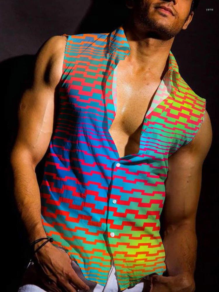 Men' Casual Shirts Summer Men' Sleeveless Shirt Streetwear Fashion Loose 3D Print Polo Collar Vest Clothes Men Plus Size Tank Tops
Men' Casual Shirts Summer Men' Sleeveless Shirt Streetwear Fashion Loose 3D Print Polo Collar Vest Clothes Men Plus Size Tank Tops