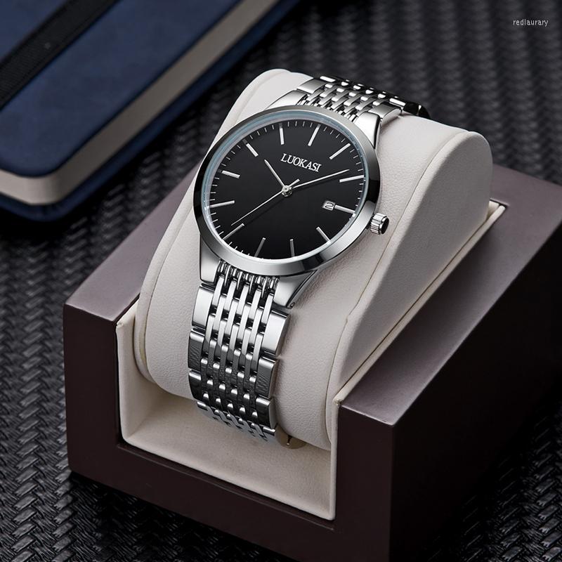 Wristwatches Butterfly Buckle Solid Steel Belt Men's Non-mechanical Watch Trend Calendar Waterproof Men
Wristwatches Butterfly Buckle Solid Steel Belt Men's Non-mechanical Watch Trend Calendar Waterproof Men