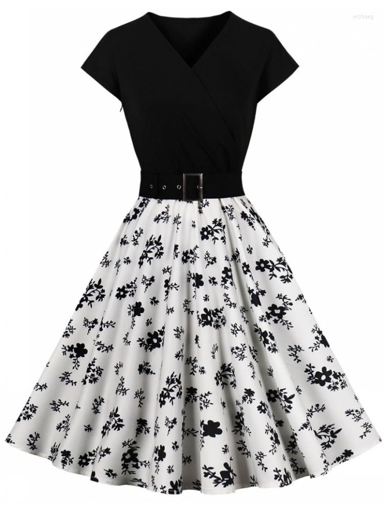 Party Dresses Rockabilly Summer Women Sleeveless Vintage Swing Casual Elegant Flower Printing Female Fashion Retro Beach A-Line Dress, Black
Party Dresses Rockabilly Summer Women Sleeveless Vintage Swing Casual Elegant Flower Printing Female Fashion Retro Beach A-Line Dress, Black