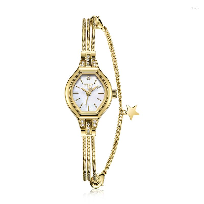 Wristwatches Mini Star Charm Bracelet Jewelry Watch Snake Chain Lady Women's Clock Fashion Hours Dress Business Girl Birthday Gift, Silver
Wristwatches Mini Star Charm Bracelet Jewelry Watch Snake Chain Lady Women's Clock Fashion Hours Dress Business Girl Birthday Gift, Silver