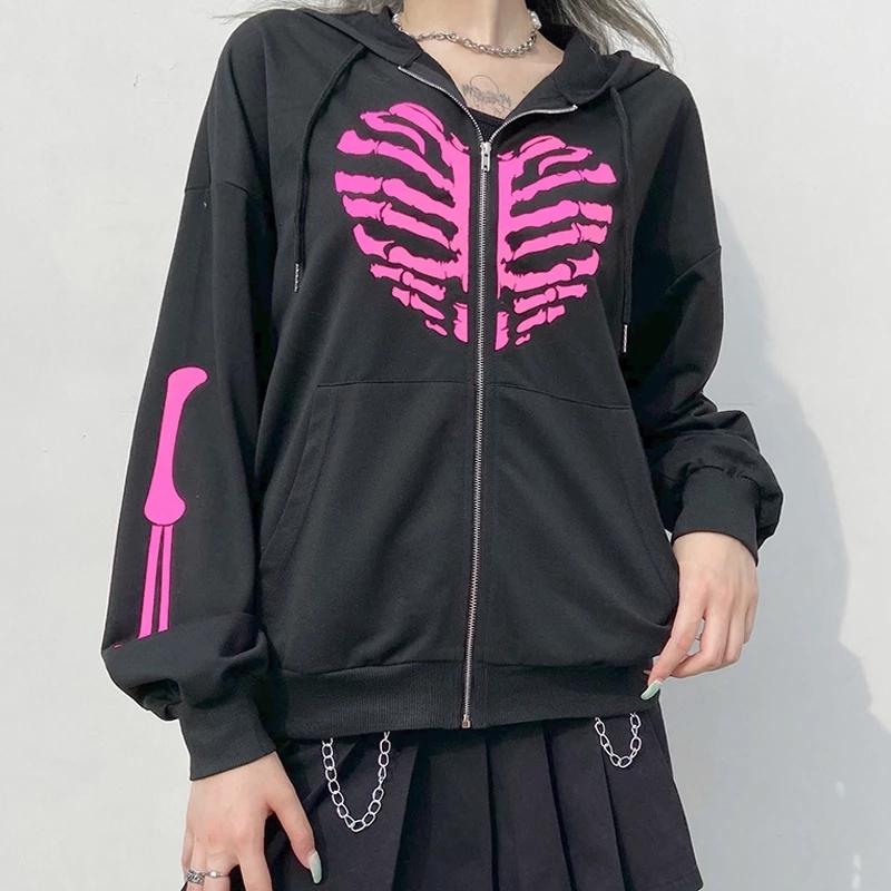 Women's Hoodies & Sweatshirts Women Y2k Aesthetic Printed Vintage Hip-Hop Streetwear Jackets Female Coat Clothes Sweatshirt CoatWomen's Wome, Black
Women's Hoodies & Sweatshirts Women Y2k Aesthetic Printed Vintage Hip-Hop Streetwear Jackets Female Coat Clothes Sweatshirt CoatWomen's Wome, Black