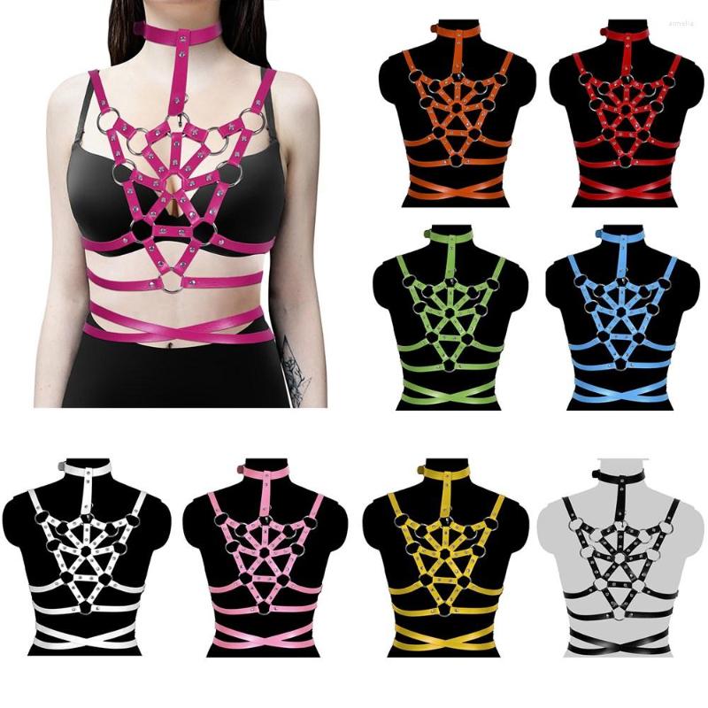 Garters Women Sexy Harajuku Faux Leather Body Bondage Cage Bra Sculpting Harness Waist Belt Straps Suspenders Punk, White
Garters Women Sexy Harajuku Faux Leather Body Bondage Cage Bra Sculpting Harness Waist Belt Straps Suspenders Punk, White