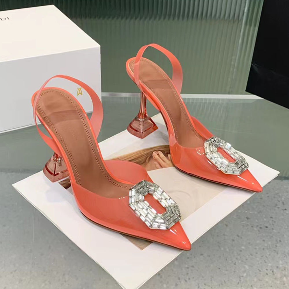 Slingback strap Dress shoe Crystal-Embellished PVC stiletto Heels sandals Evening shoes Luxury Designers women's Pumps shoes factory footwear 35-42 With box, 6#
Slingback strap Dress shoe Crystal-Embellished PVC stiletto Heels sandals Evening shoes Luxury Designers women's Pumps shoes factory footwear 35-42 With box, 6#