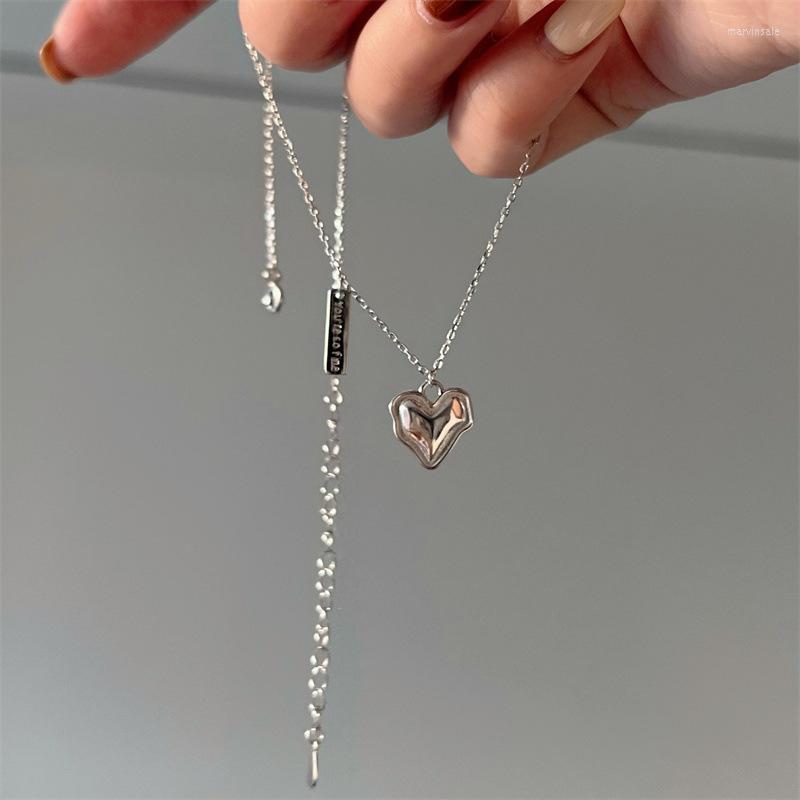 Chains 925 Sterling Silver Irregular Heart Necklaces For Women Fashion Luxury Quality Jewelry Gift Female Items PABEYN
Chains 925 Sterling Silver Irregular Heart Necklaces For Women Fashion Luxury Quality Jewelry Gift Female Items PABEYN