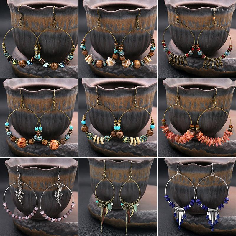 Dangle Earrings Vintage Bohemian Big Circle For Women Ethnic Wood Bead Natural Stone Drop Female Vacation Jewelry
Dangle Earrings Vintage Bohemian Big Circle For Women Ethnic Wood Bead Natural Stone Drop Female Vacation Jewelry