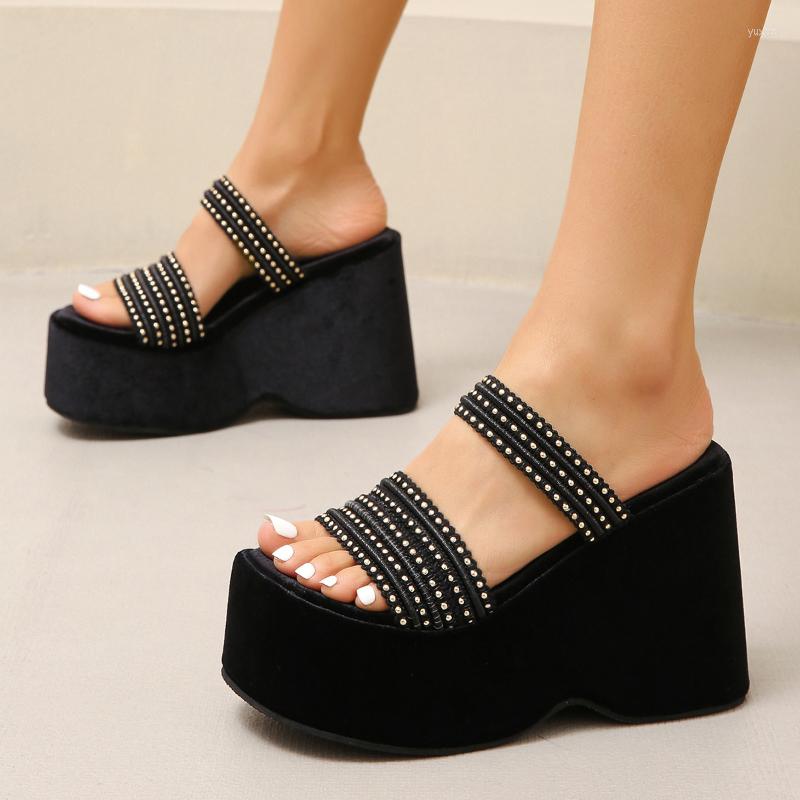 Slippers 2023 Summer Wedges Platform Weave Sandals Casual Slip On For Women Round Toe Matte Black Comfortable Large Size
Slippers 2023 Summer Wedges Platform Weave Sandals Casual Slip On For Women Round Toe Matte Black Comfortable Large Size